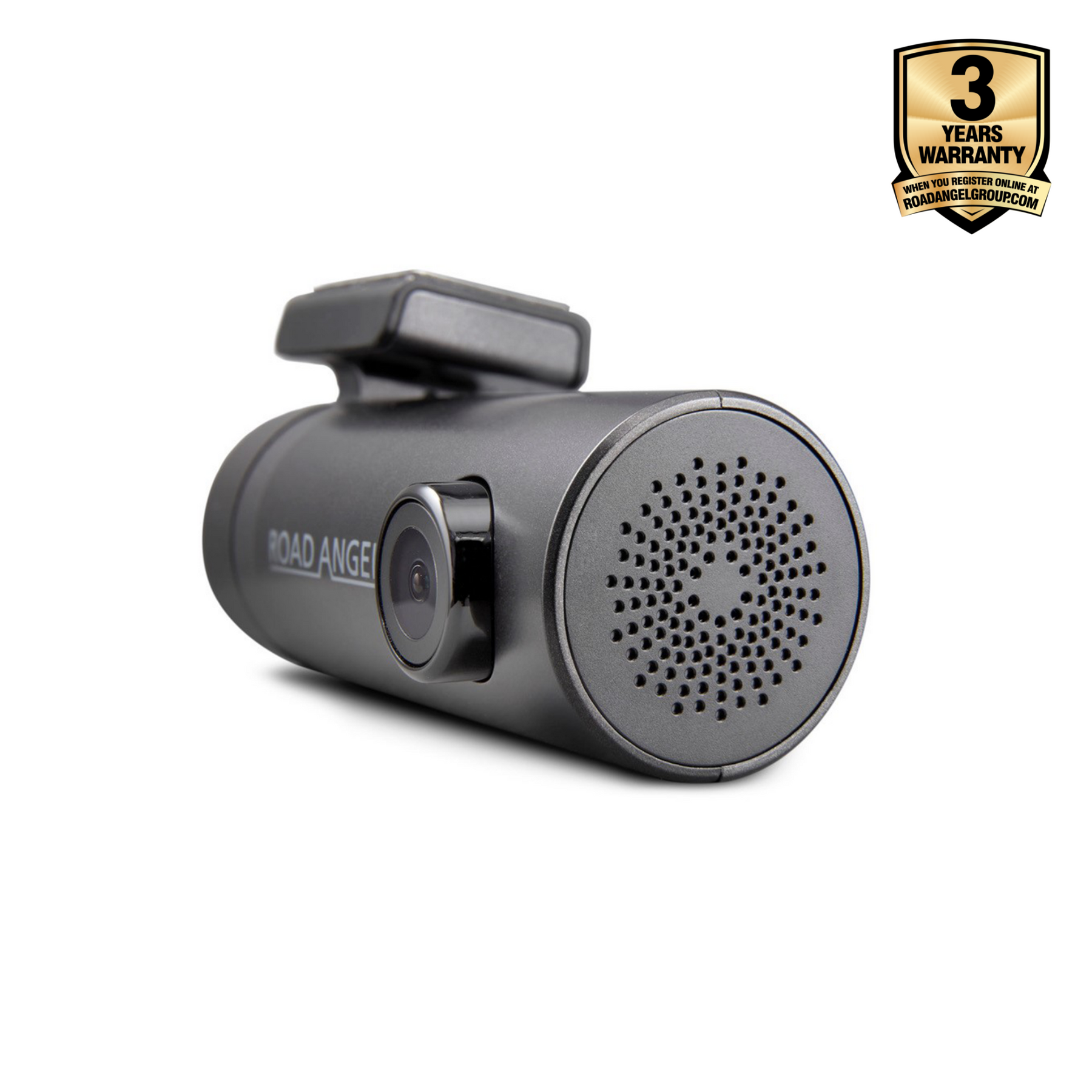 Road Angel Halo Go Compact Dashcam avec carte SD et câbles dans le paquet
