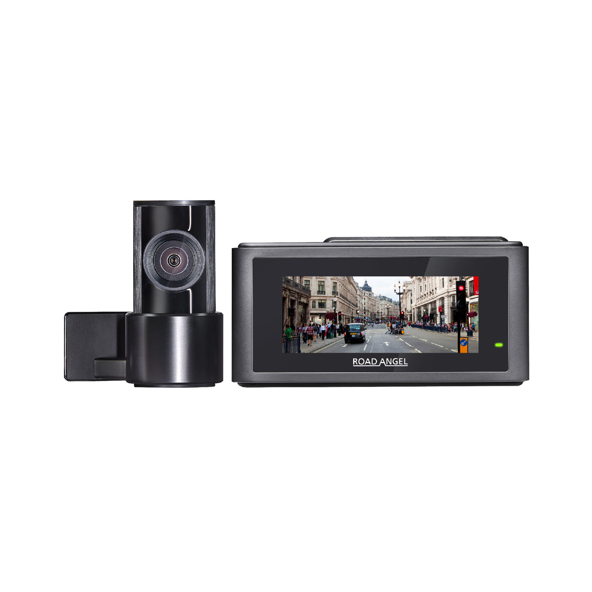 Road Angel Halo Play 4K Dual Dash Cam with 3.2" Screen, Parking Mode & Quick Release mounting