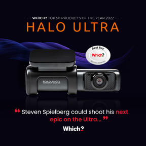 Road Angel Halo Ultra 4K Dash Cam avec kit de câblage avec paquet interne 64 Go SSD