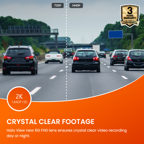 Road Angel Halo View 2 Rückspiegel und Dashcam mit 10-Zoll-Touchscreen und Dual-Parkmodus