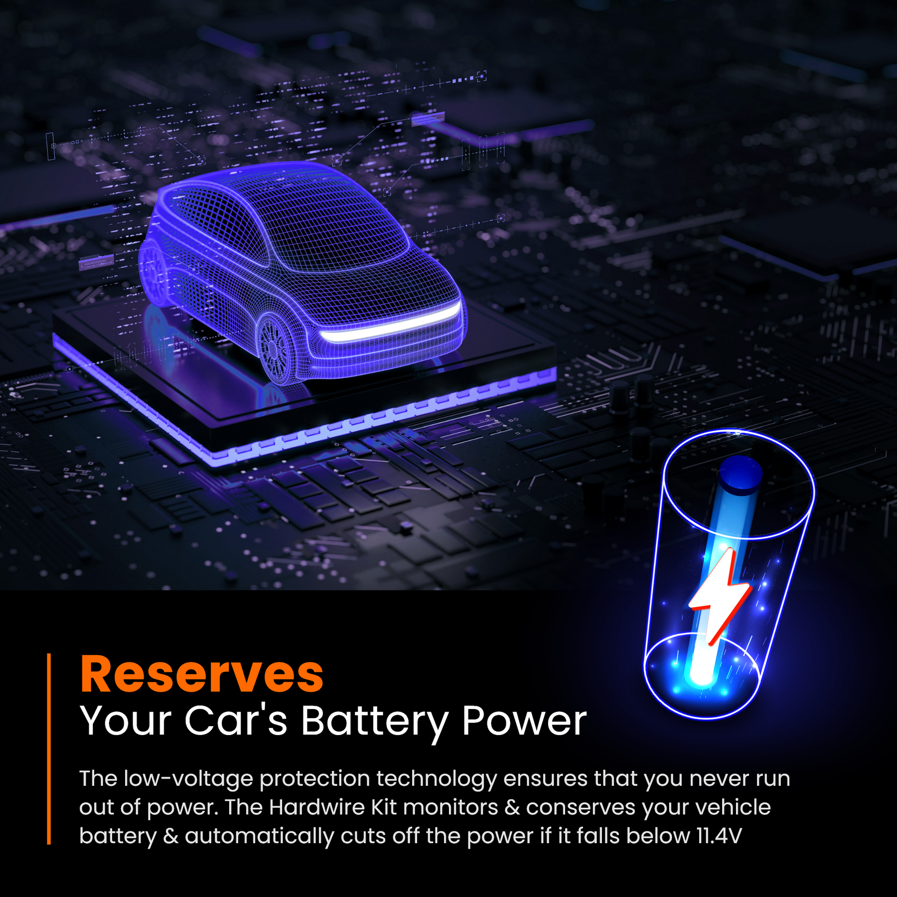 Câble de raccordement pour caméra embarquée Road Angel Halo - Micro USB - pour Halo Pro 2018-2020 (pas de type C)